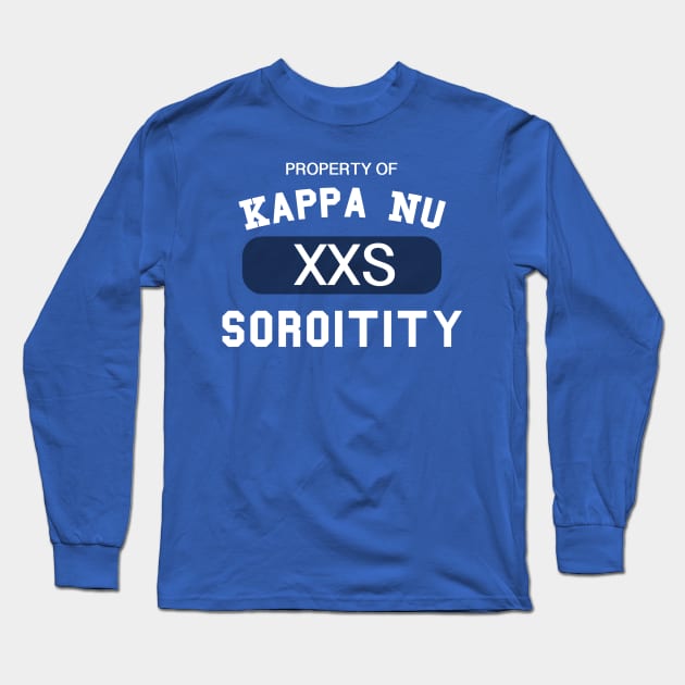 Property of Kappa Nu Soroitity White Text Long Sleeve T-Shirt by wyckedguitarist